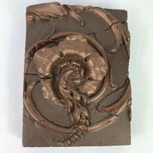 Sid Dickens Memory Tile Bronze Alchemy Floral Motif B12-C, Retired Rare